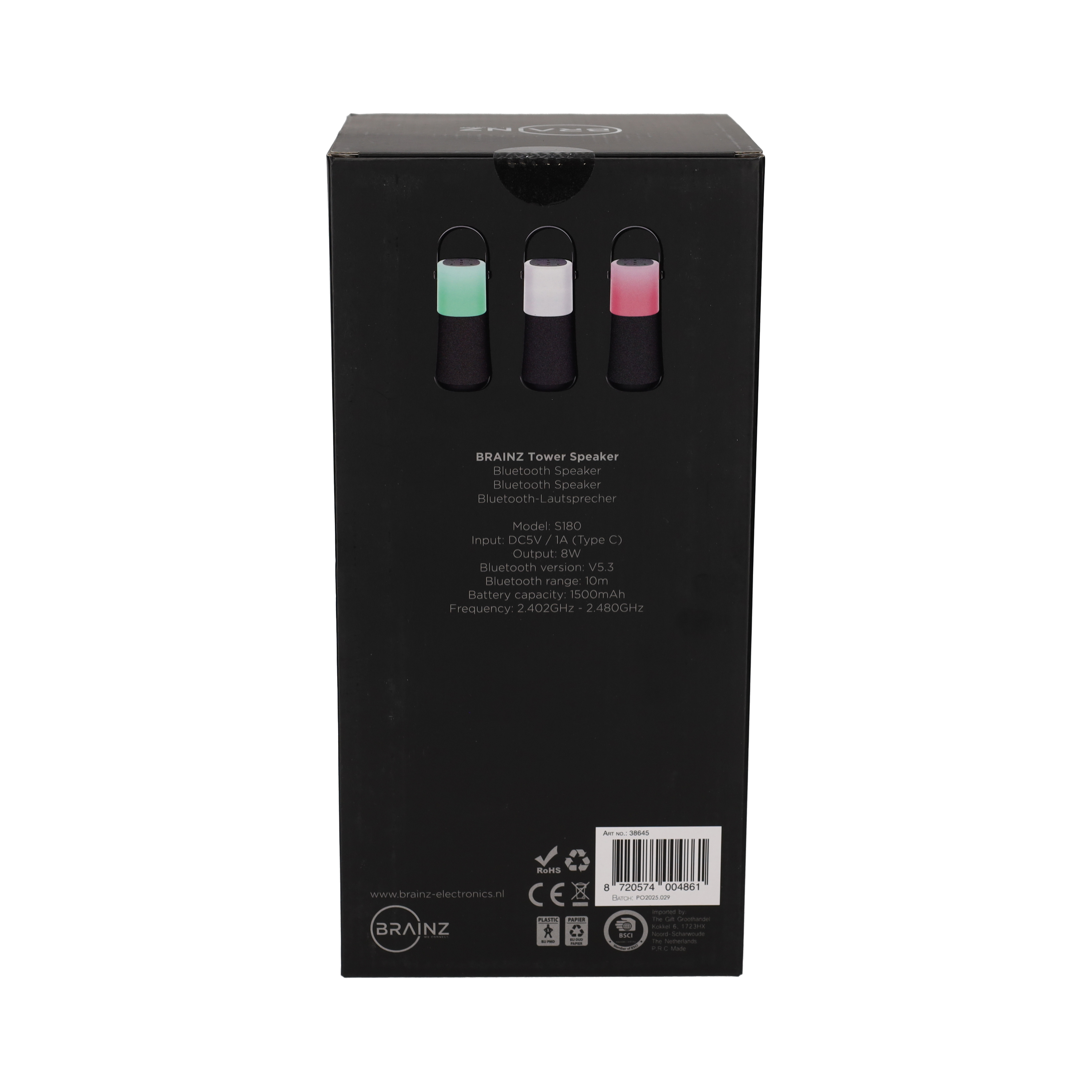 Tower Speaker Grijs (38645)
