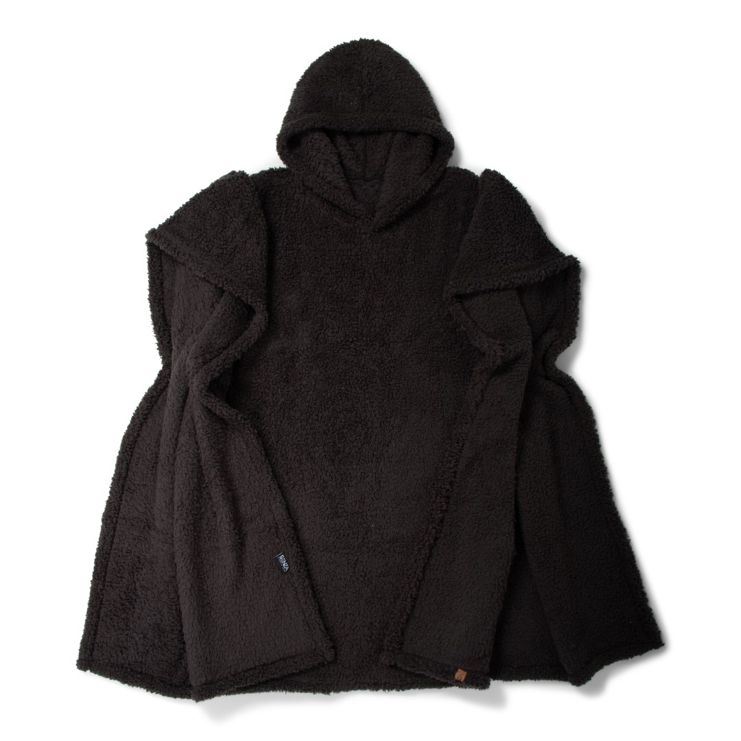 25017 SENZA Teddy Hoodie Antraciet