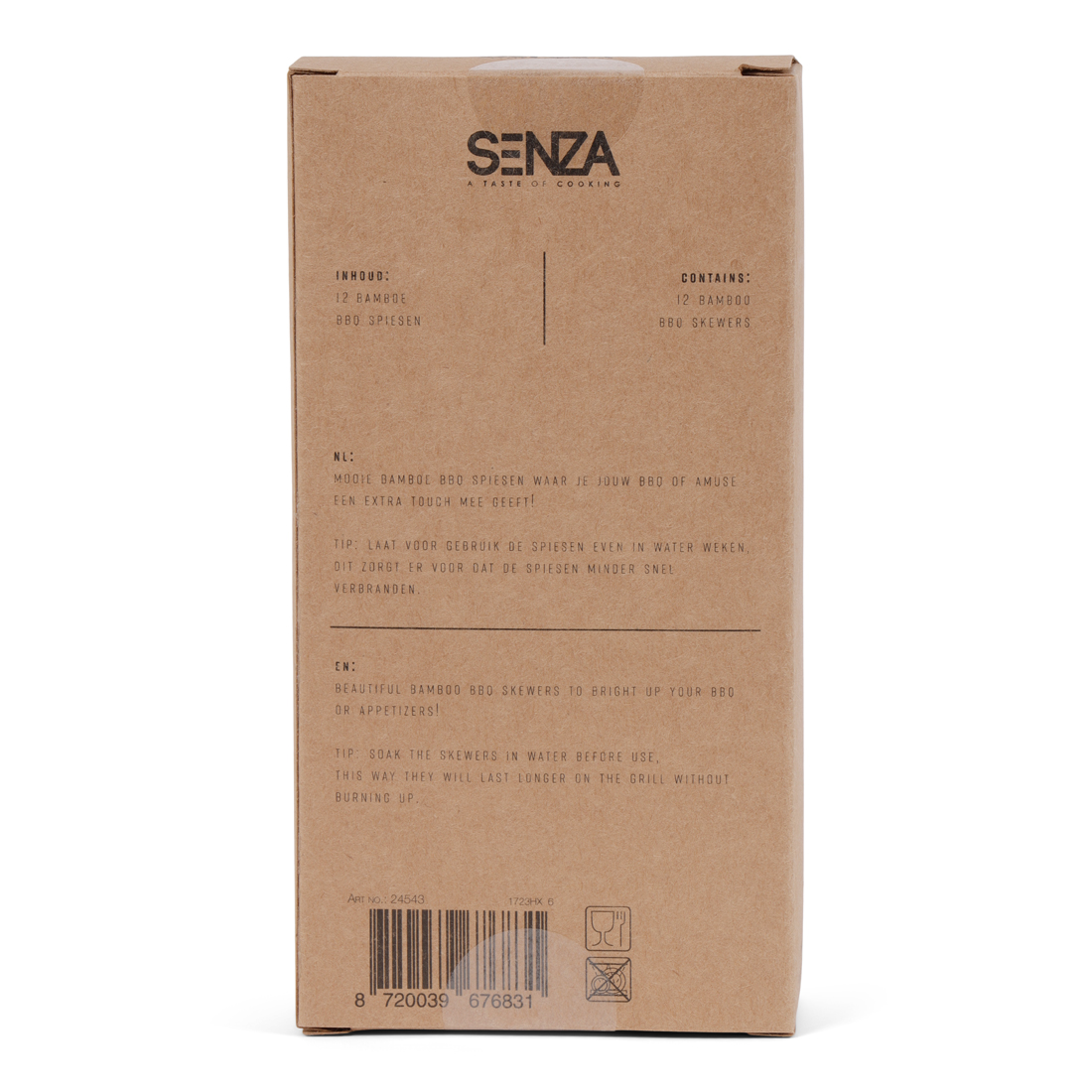 24543 SENZA Houten BBQ Spiesjes