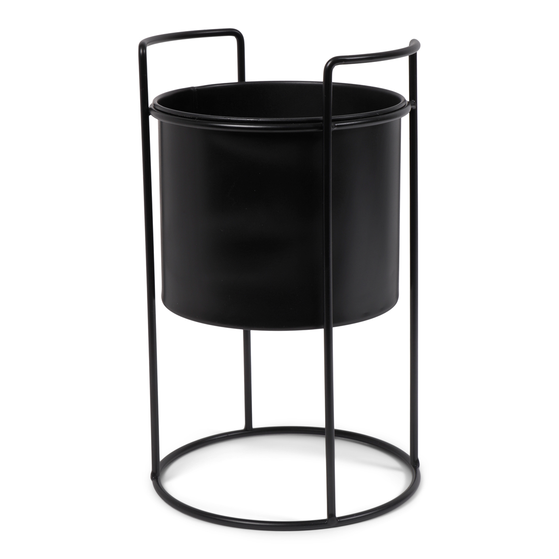 24579 SENZA Metalen Bloemenemmer Small Zwart