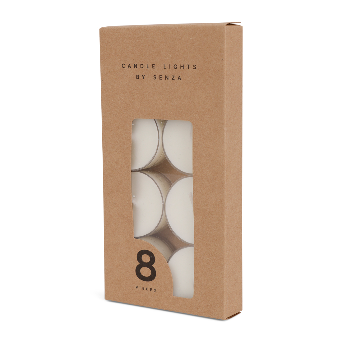 24652 SENZA Set Van 8 Theelichtjes In Kraft Box