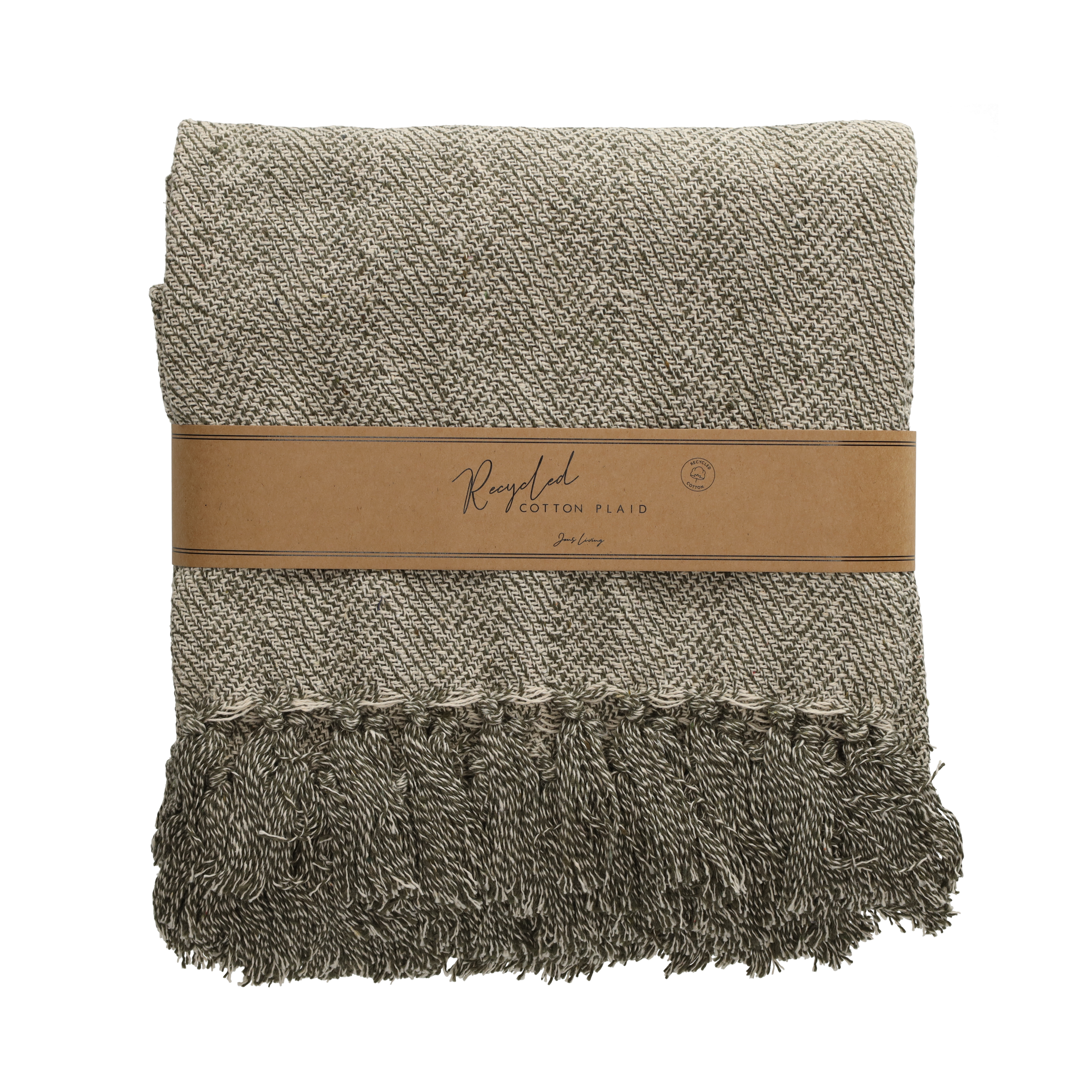 Recycled Cotton Plaid Noor Groen (25647)