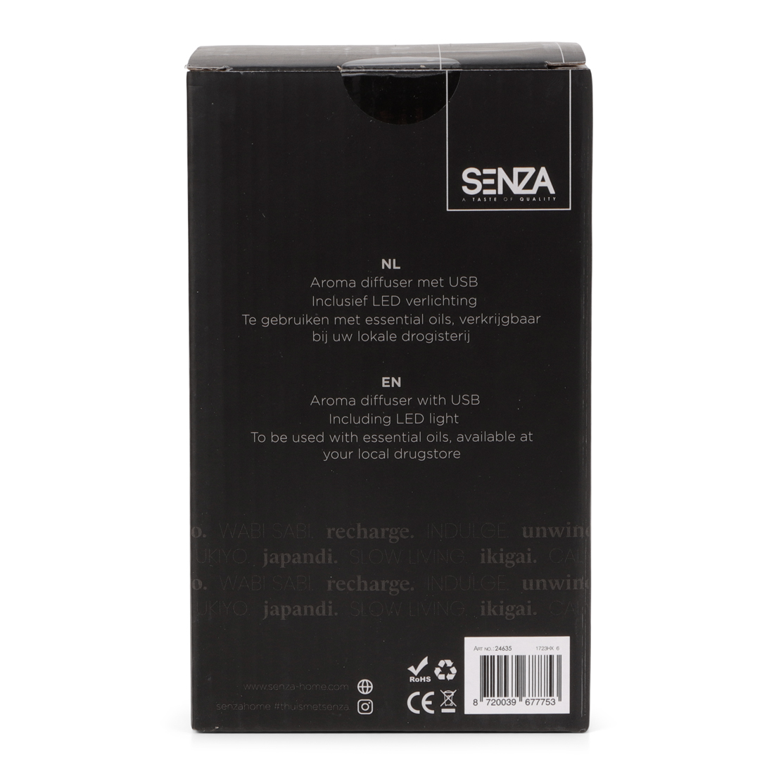 24635 SENZA Aroma Diffuser Walnoot