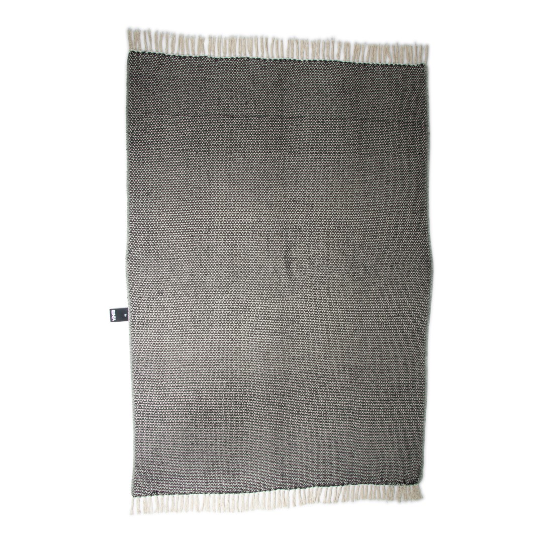 25003 SENZA Recycled Cotton Plaid Stippen Zwart