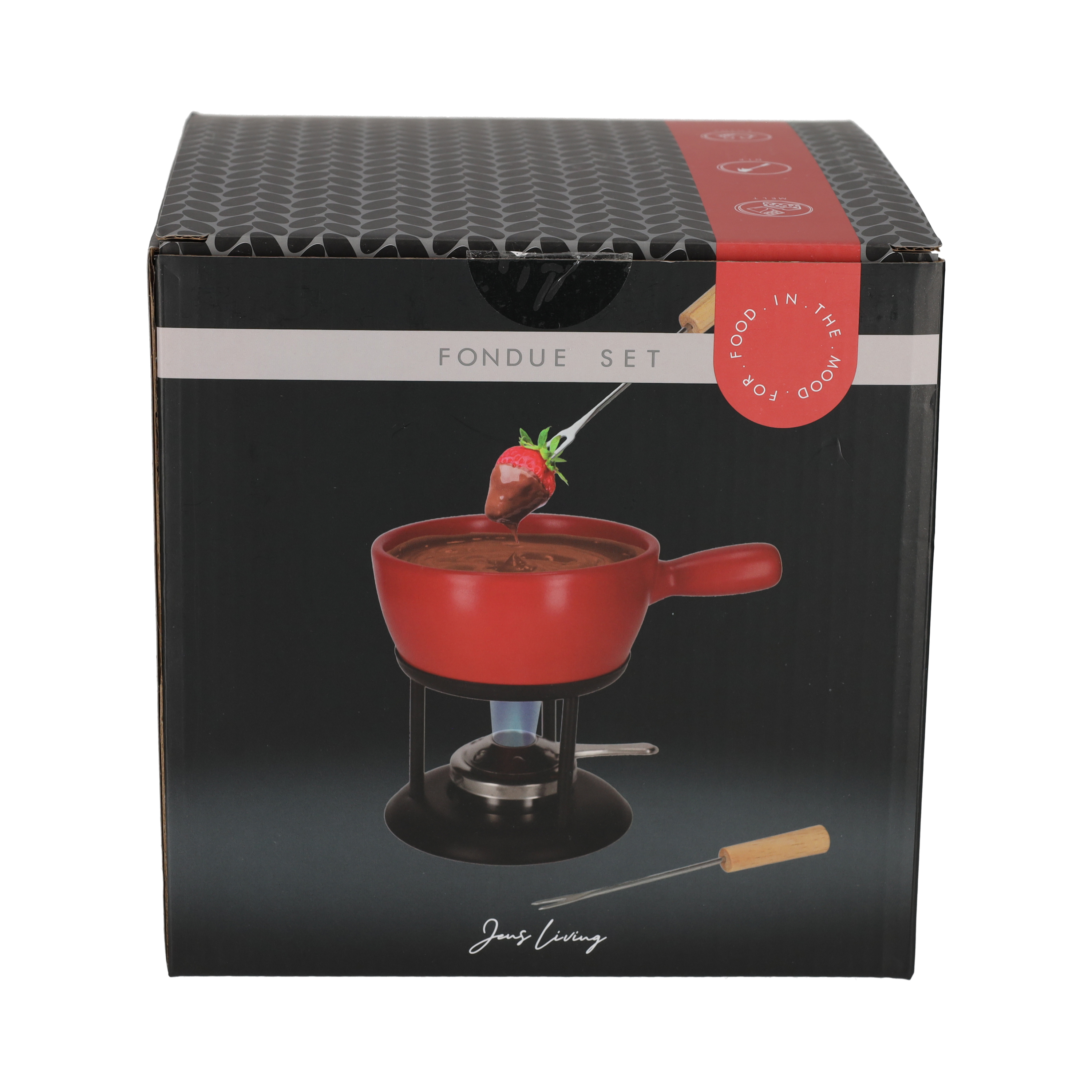 Fondue Set Rood Large (25676)